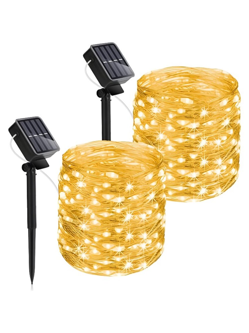 Christmas Solar Fairy String Lights Outdoor, 40 FT 120 LED 8 Lighting Modes